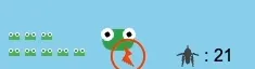 The boost: the frog grows bigger and faster
